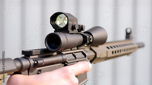 AR-15 sights being adjusted for windage