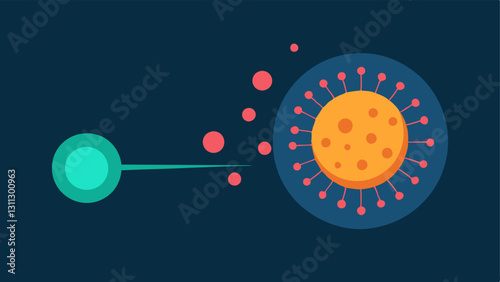 Transport Mechanism An illustration of a nanoparticle transporting an active ingredient depicted as a glowing orb towards skin cells with a pathway outlined.