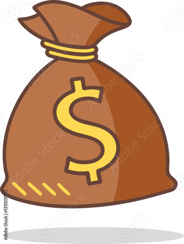 money bag icon. Vector illustration