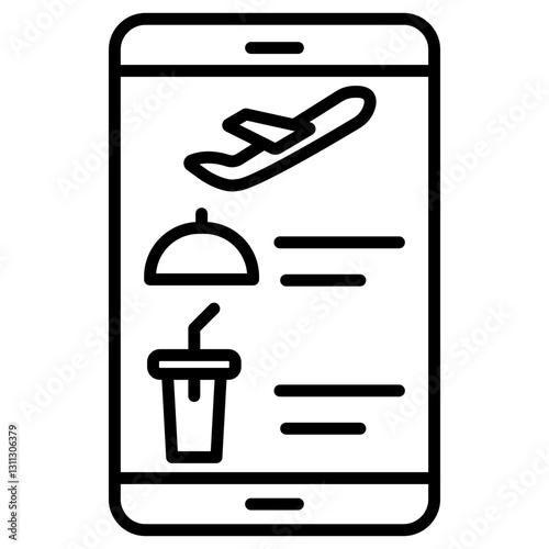 Digital Inflight Menu Icon