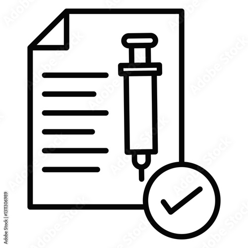 Vaccination Certificate Icon