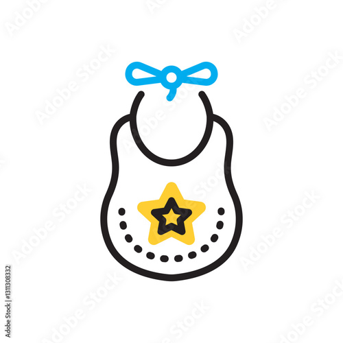Multi color icon for bib