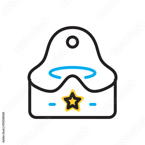 Multi color icon for floor potty