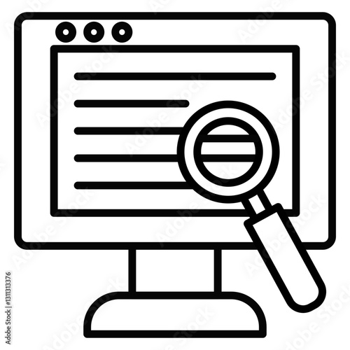 Web Research Icon