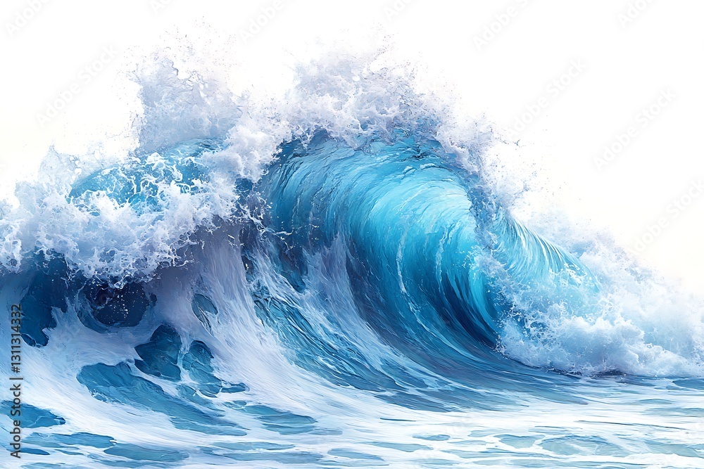 Stunning Ocean Wave Crashing, Blue Water Texture, Nature Photography Stunning Ocean Wave Crashing, Blue Water Texture, Nature Photography