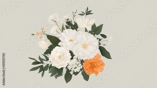 A sympathy card with elegant floral illustrations and soft muted colors