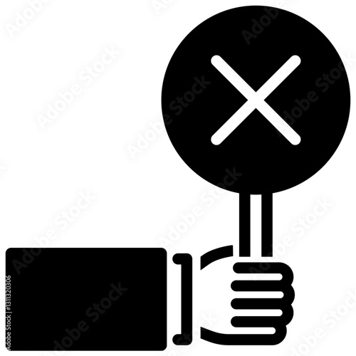 disapprove vector glyph icon