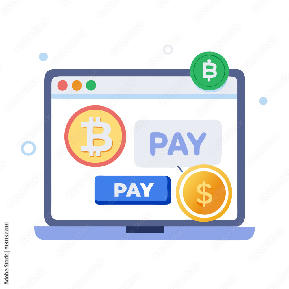 Online cryptocurrency payment interface Online cryptocurrency payment interface