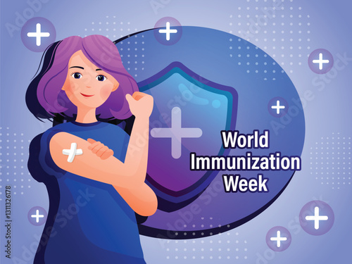 Immunization Shots on World Immunization Day