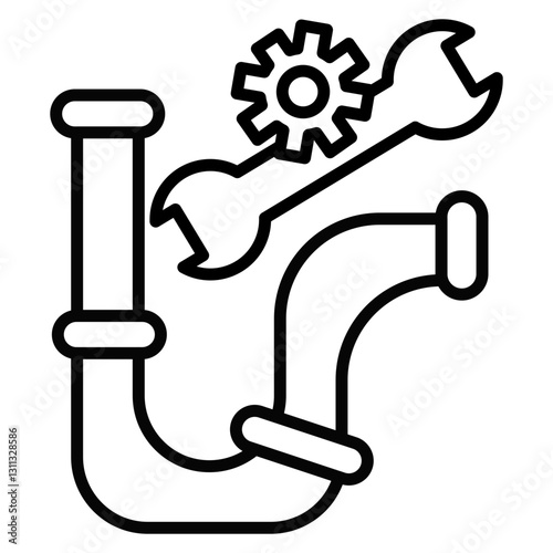 Pipe Fixing Icon
