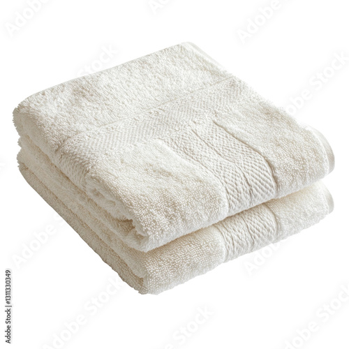 white towel isolated on white