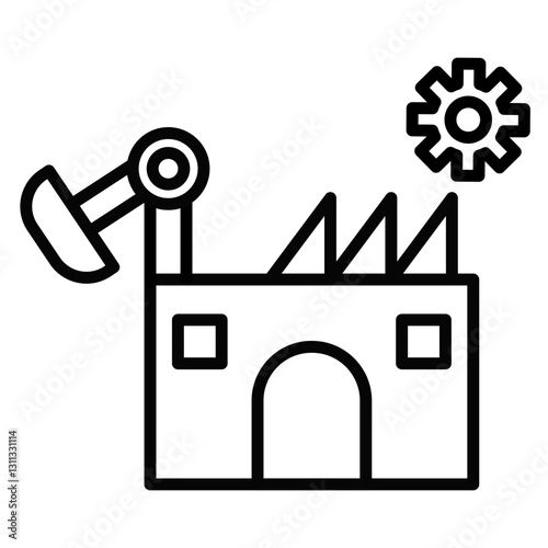 Traditional Manufacturing Icon