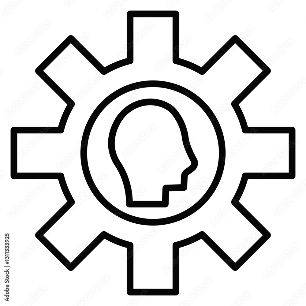 Human Machine Interface Icon Human Machine Interface Icon