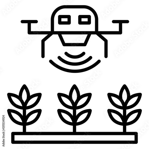 Agricultural Drones Icon