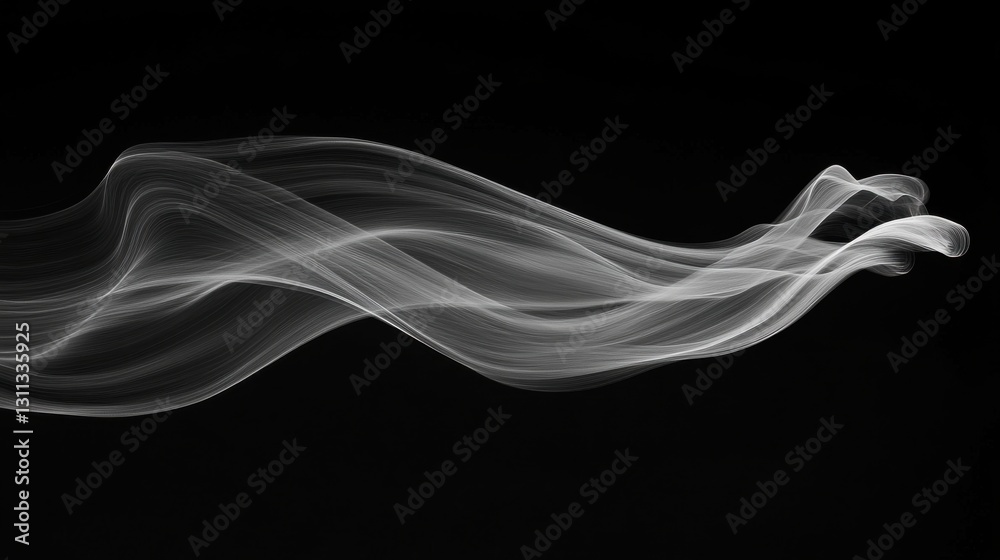 A minimalist abstract pattern of continuous flowing lines in monochrome A minimalist abstract pattern of continuous flowing lines in monochrome