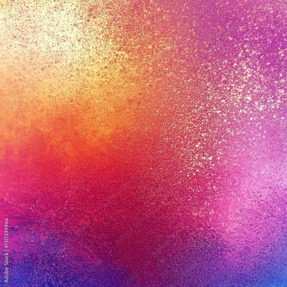 Fototapeta premium Abstract composition featuring blended vibrant colors and speckled textures