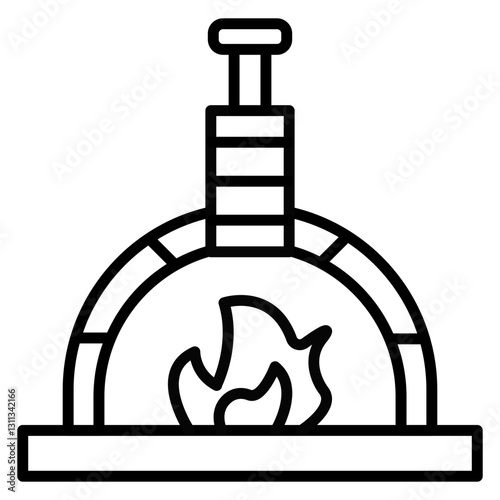Italian Pizza Oven Icon