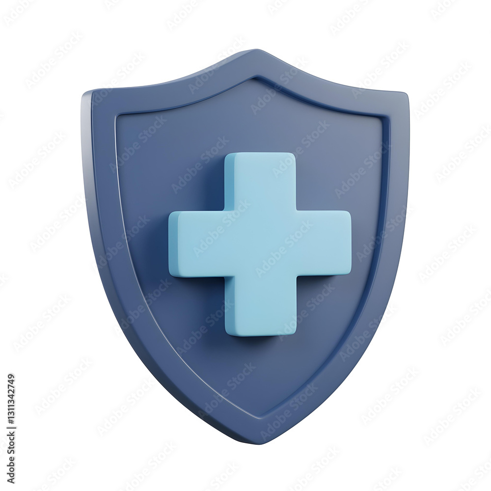 3d health protection shield icon with medical cross for safety and insurance. 3d health protection shield icon with medical cross for safety and insurance.