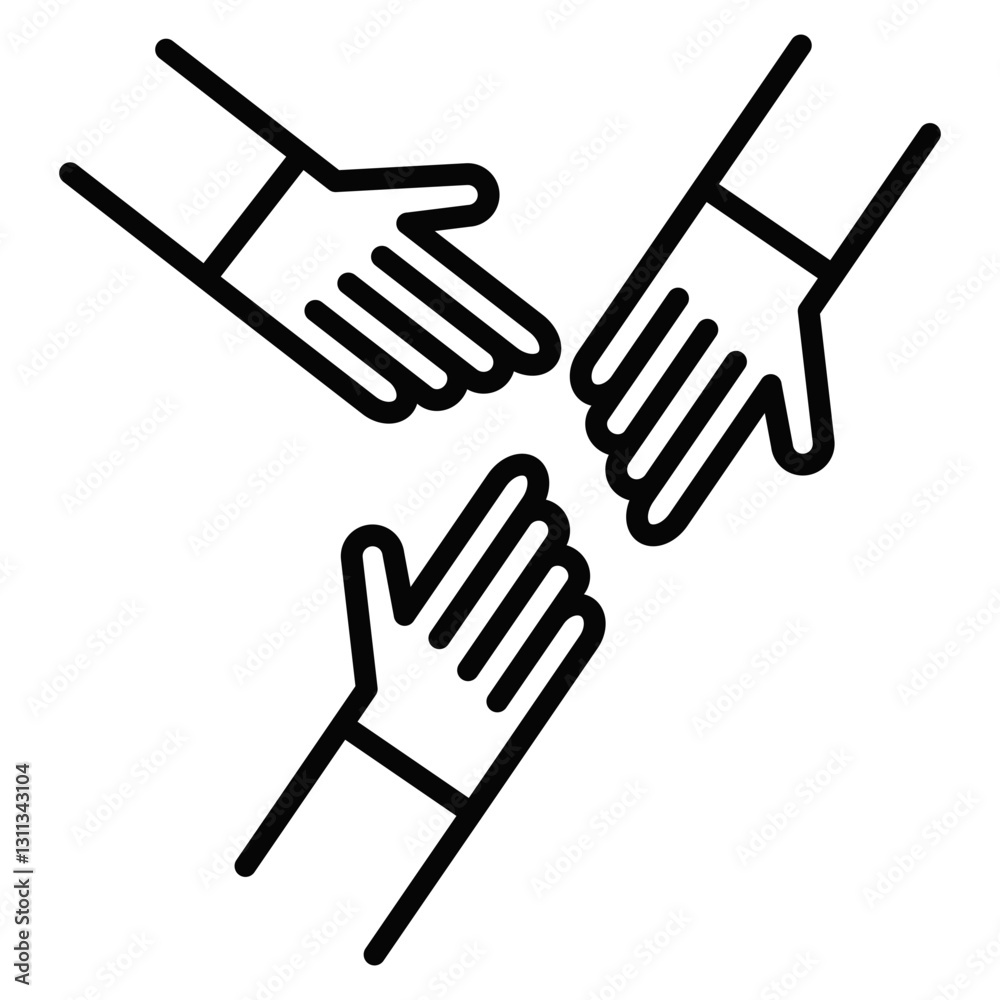 Obraz premium Helping Hand Icon