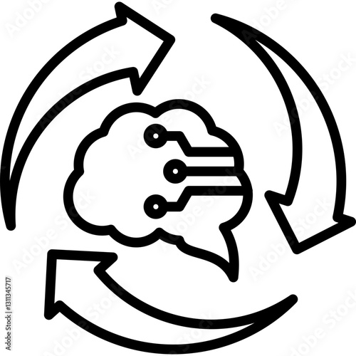 Hyper Automation line icon