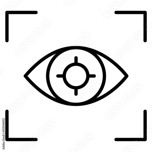 Eye Recognition Icon