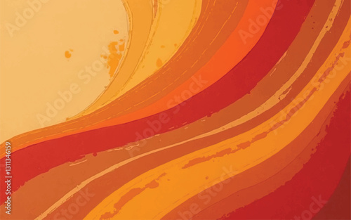 Abstraction lines and cures painting art landscape design colorful warm tone form simple to masterpeace painting for decorate new product and other. masterpieces paintings, hand-painted, golden.