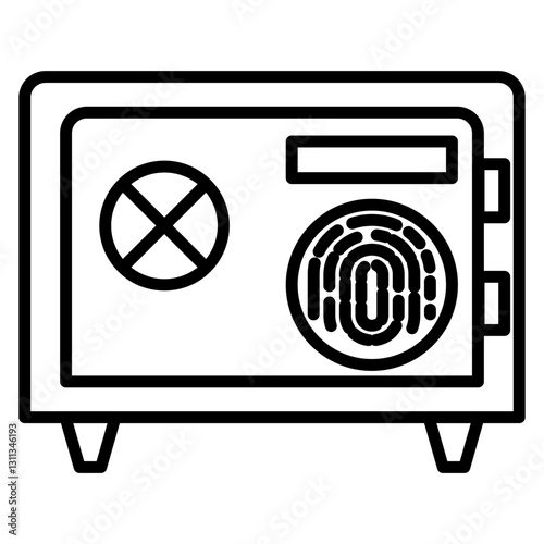 Biometric Safety Box Icon