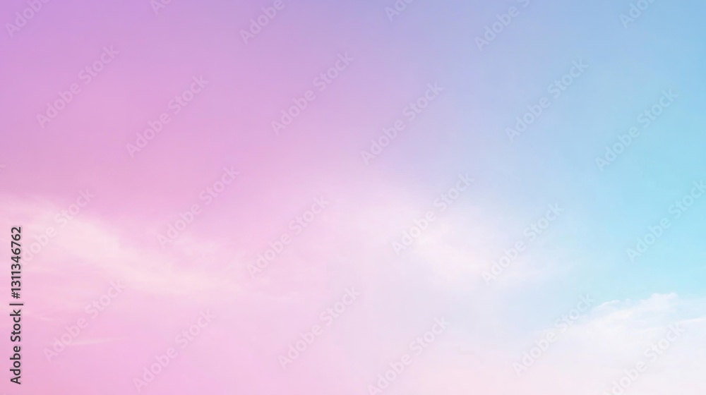 Obraz premium Beautiful sky showing gradient colors of pink and blue