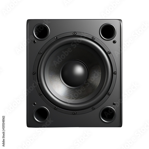 A black speaker white and transparent background