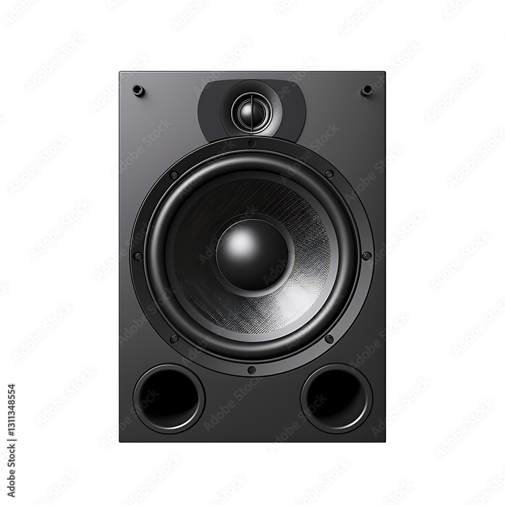 A black speaker white and transparent background A black speaker white and transparent background
