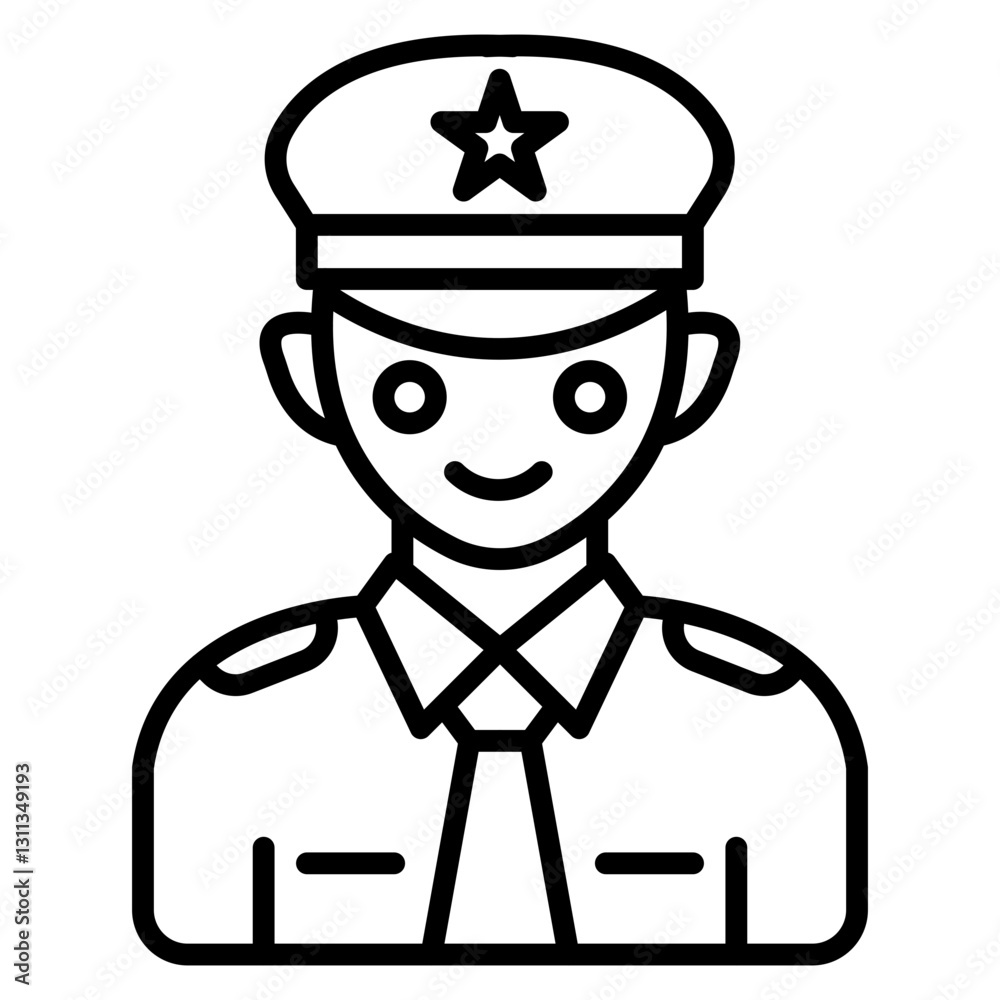 Military Officer Icon Military Officer Icon