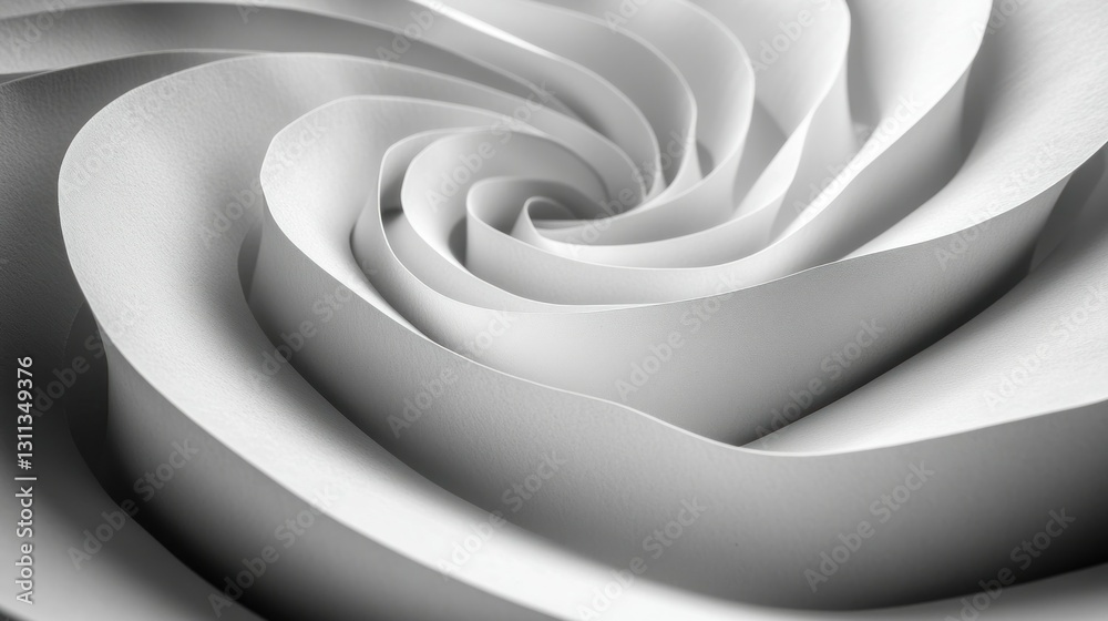 Obraz premium Abstract, swirling, paper folds