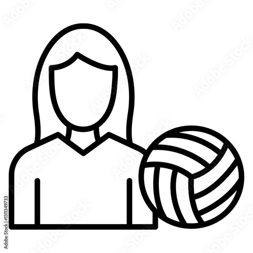 Lady Player Icon