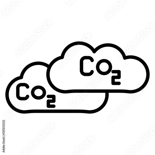 Carbon Dioxide Icon