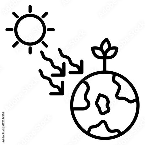 Solar Radiation Icon