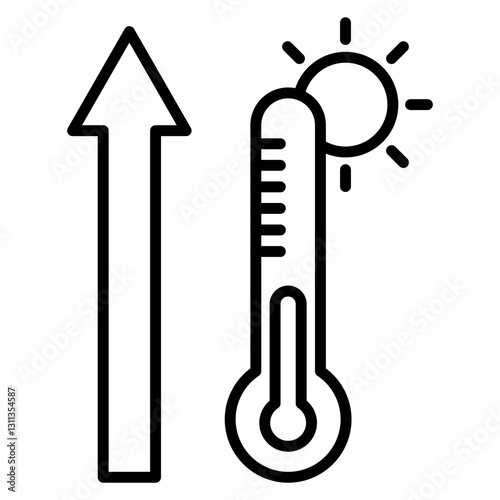 Temperature Increase Icon