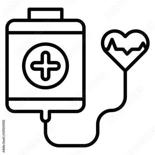 Blood Transfusion Icon