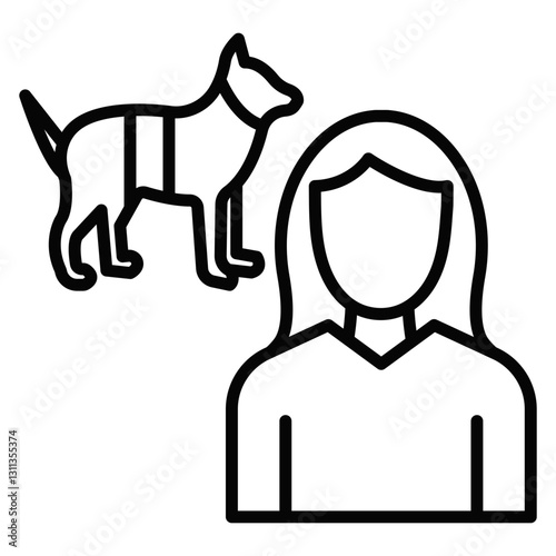 Animal Handler Female Icon