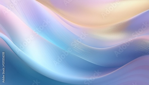 Gentle Pastel Gradient Backdrop. Smooth periwinkle, powder blue & pale gold blend. Soft, calming aesthetic. Serene & subtle background.

