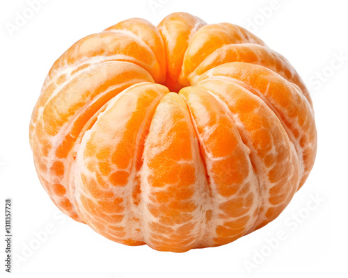 mandarin orange segment isolated on transparent background png