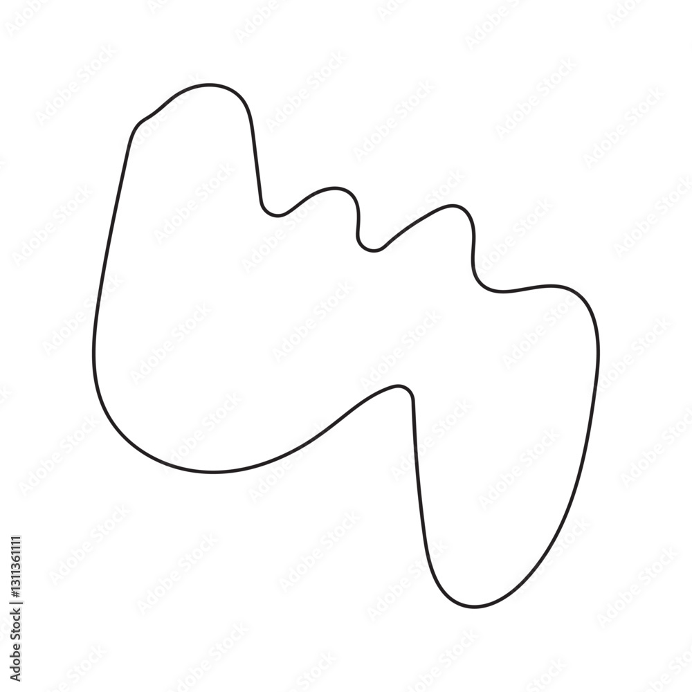 abstract blobs outline for background abstract blobs outline for background