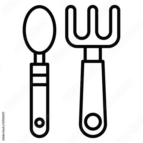 Baby cutlery Icon