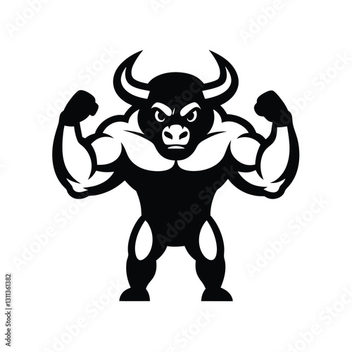 Powerful Buffalo Mascot – Bold and Strong Buffalo Head Logo