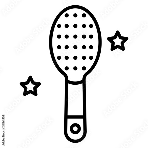 Baby hairbrush Icon
