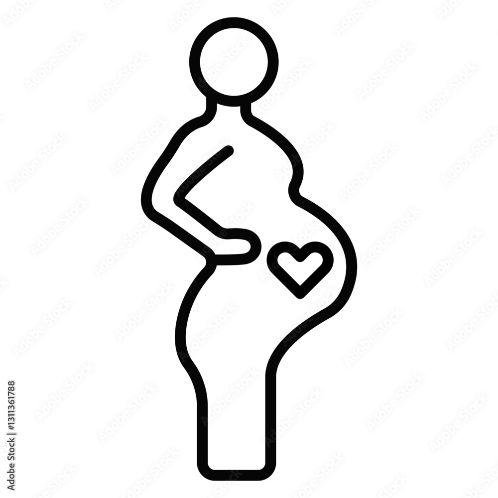 Fototapeta premium Maternity Icon