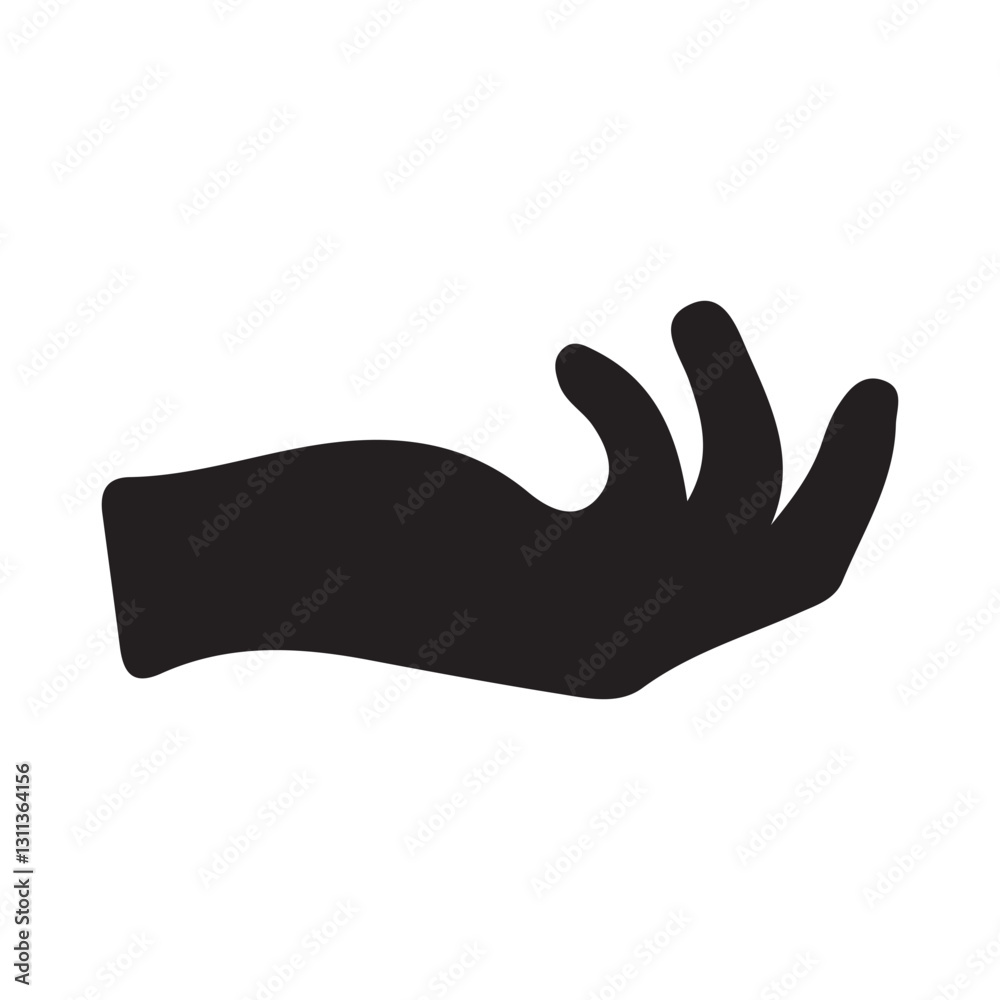 Obraz premium hand silhouette