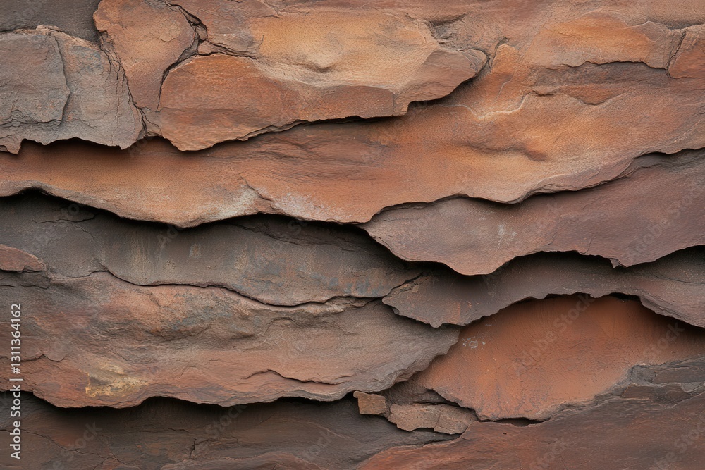Fototapeta premium Layered Rusty Metal Texture Background