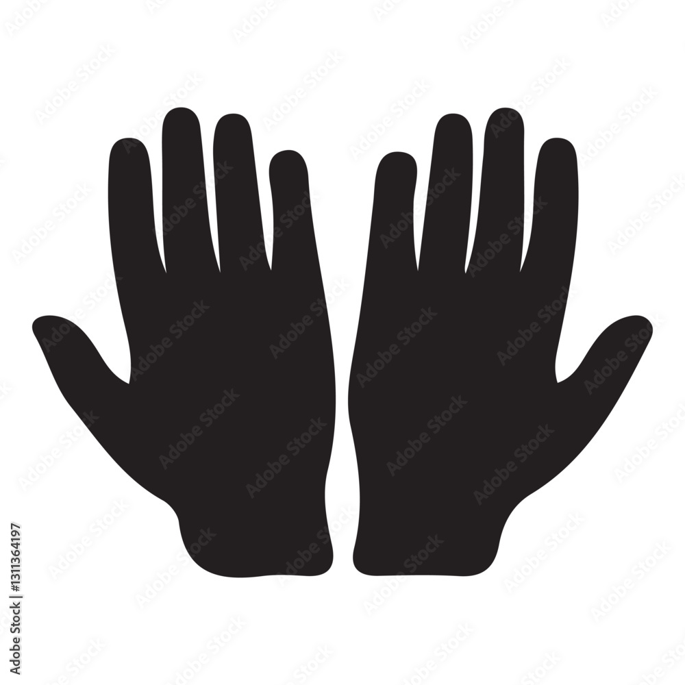 Obraz premium hand silhouette