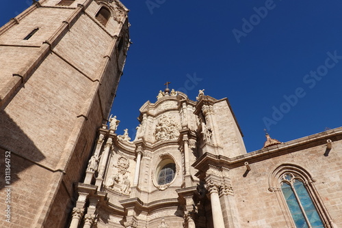 Close up of Valencia Cathedral