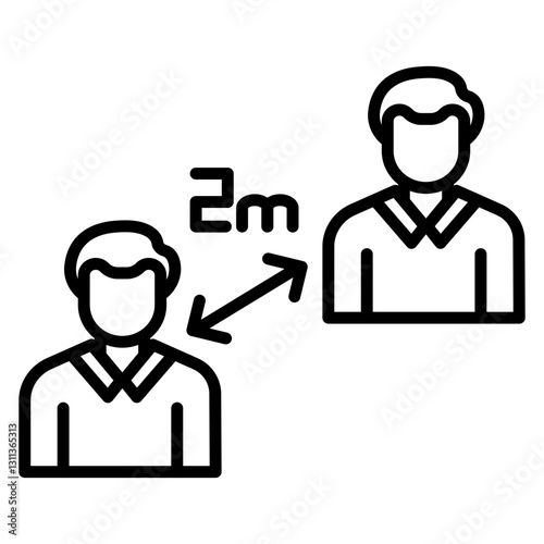 Social Distancing Icon